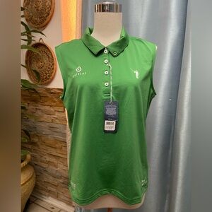 William Murray Golf Green Polo Blouse
